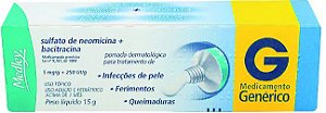 Sulfato de Neomicina + Bacitracina Zíncica Pomada Medley 15g