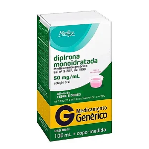 Dipirona Sódica 50mg/ml Solução Oral 100ml