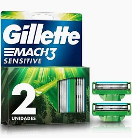 Carga Gillette Mach3 com 2 Unidades