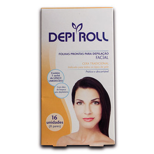 Folhas Prontas para Depilação Facial Tradicional 16 Unid.