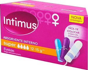 Absorvente Interno Intimus Super 8 un