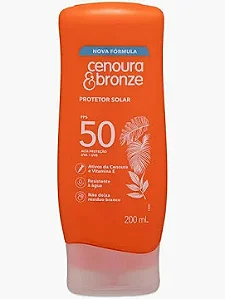 Protetor Solar Loção FPS 30 Cenoura e Bronze 110ml