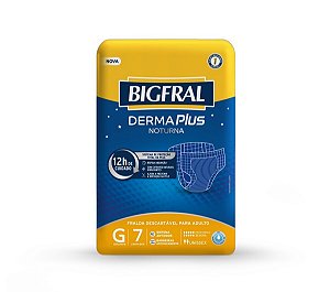 Fralda Geriátrica Bigfral Noturna G com 7 Unid.