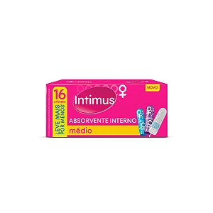 Absorvente Intimus Interno Médio com 16 Unidades