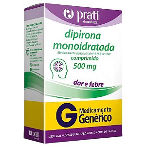 Dipirona Sódica 500mg com 20 Comprimidos