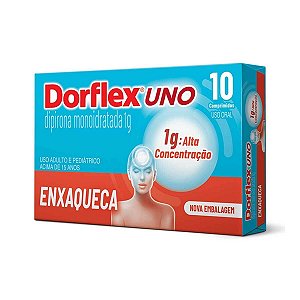 Analgésico Dorflex Uno Enxaqueca 1g 10 Comp