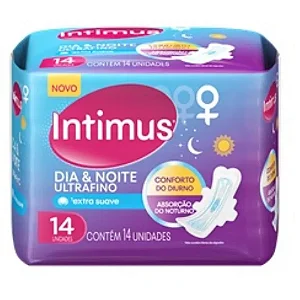 Absorvente Intimus Dia & Noite Ultrafino com 14 Unidades