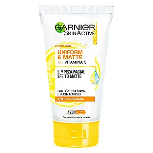 Gel de Limpeza Facial Garnier Uniform & Matte 120g