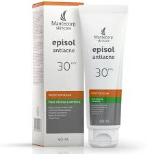 Protetor Solar Episol Antiacne FPS 30 Pele Oleosa 60ml