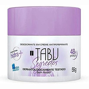 Desodorante Tabu Creme Segredos 55g