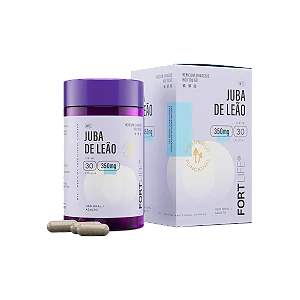 Fort Life juba de leão 350 mg com 30 cápsulas