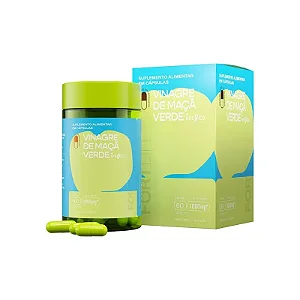Fort Life vinagre de maçã verde 1000 mg com 60 cápsulas