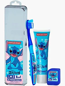 Kit Dentalclean Stitch (Escova + Creme + Fio)