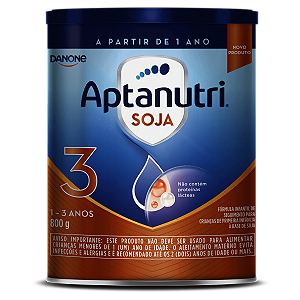 Aptanutri 3 Soja Fórmula Infantil 1-3 Anos 800g