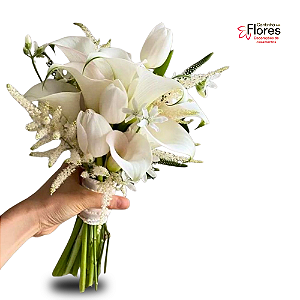 Buquê para Noivas em Copo de Leite Natural