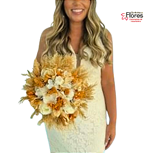 Buquê para Noivas em Flores Desidratadas - Locação