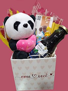 Cesta de Café Afeto com Pelúcia Panda