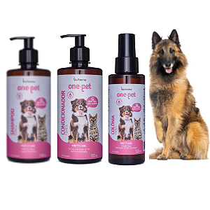 Kit Pet Feliz One Pet Fêmea - Shampoo + Condicionador e Colônia
