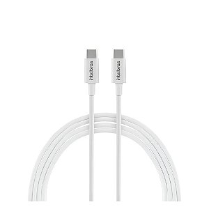 Cabo Usb-C para Usb-C 1,2m em Pvc Branco EUCC 15PB Intelbras