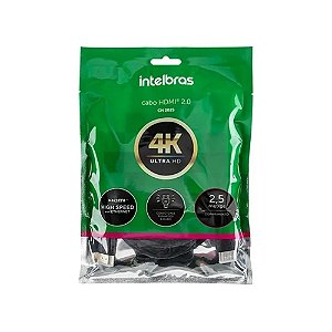 Cabo Hdmi 2,5 Metros Intelbras Ch2025 2.0 4k