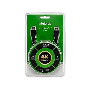 Cabo Hdmi 3 Metros Intelbras Ch2030 2.0 4k