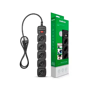 Protetor Eletrônico Intelbras 5 Tomadas Epe205  Preto 1M