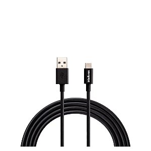 Cabo Usb-A - Usb-C 1,2m em Pvc Preto EUAC 12PP Intelbras