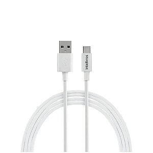 Cabo Usb-A - Usb-C 1,2m em Pvc Branco EUAC 12PB Intelbras