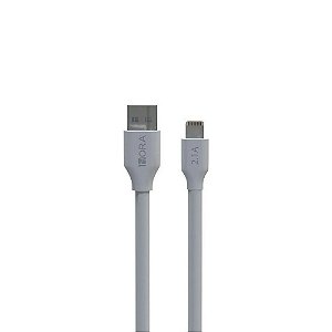 Cabo Usb-A - Lightning 1m 2.1A Pvc Branco CAB238 1HORA