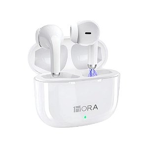 Fone de ouvido Bluetooth 5.3 Sem Fio Branco AUT203 1HORA