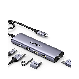 Hub Adaptador 5x1 5Gbps 100W Plug/Play 4K60Hz 15597 Ugreen