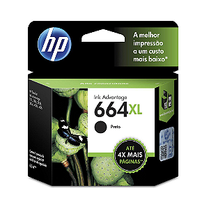 Cartucho Original Hp 664 XL Preto