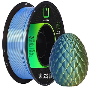 Filamento Multfila PLA Azul/Verde Duo Color 1kg