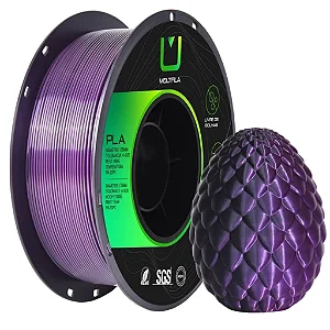 Filamento Multfila PLA Roxo/Preto Duo Color 1kg