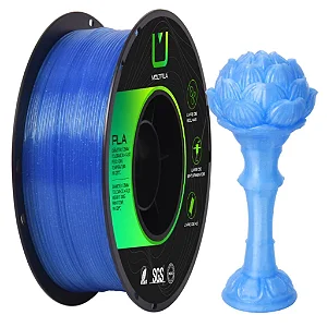 Filamento Multfila PLA Translúcido Azul 1kg