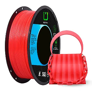 Filamento Multfila TPU 95A Raibow Vermelho/Branco 1kg