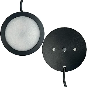 Lâmpada de Led Diy Redondo Pastilha Preta - Branco Quente 6W