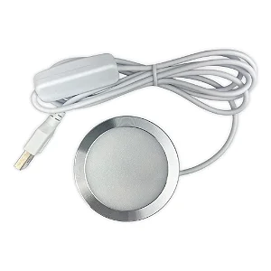 Lâmpada de Led Diy Redondo Pastilha Prata e Branca - RGB 2W