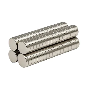 Imã de Neodimio 8x3mm Redondo - 100 Peças