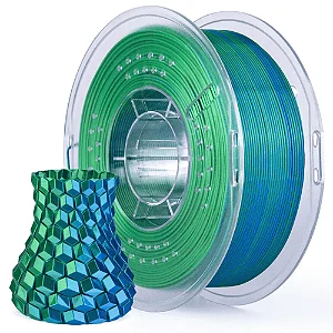 Filamento Elegoo PLA Silk Azul Verde 1kg