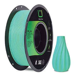 Filamento Multfila PLA Cristal Rainbow Azul e Verde 1kg
