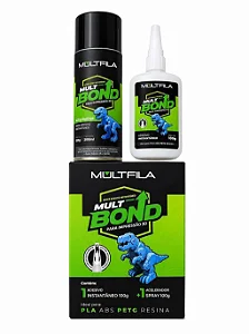 Kit Multbond Cola Adesivo Instantâneo + Acelerador de Secagem 220g