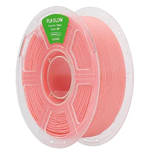 Filamento Elegoo PLA Glow Rosa (Acende no Escuro) 1kg