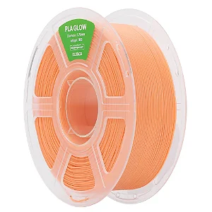 Filamento Elegoo PLA Glow Laranja (Acende no Escuro) 1kg