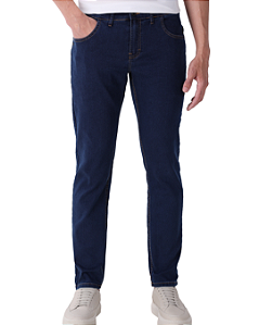 Calça Jeans Ogochi Slim Básica Masculina Azul