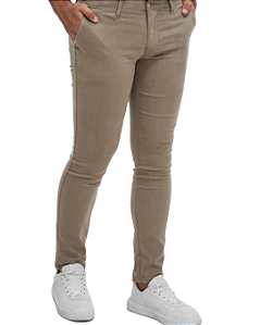 Calça de Sarja Ogochi Essencial Slim Color Masculino Cinza