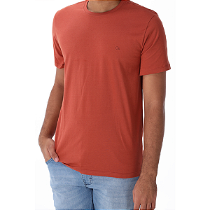 Camiseta Ogochi Essencial Slim Masculino Terracota Algodão
