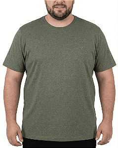 Camiseta Ogochi Plus Size Casual Masculina Mescla Escuro