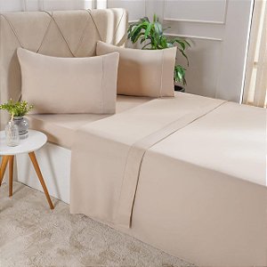 Jogo de Cama Serenita Casal Areia