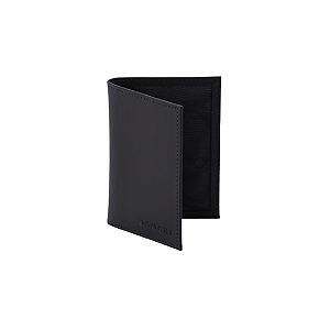 Carteira em Couro Porta Cartão Pequena Ogochi Preta